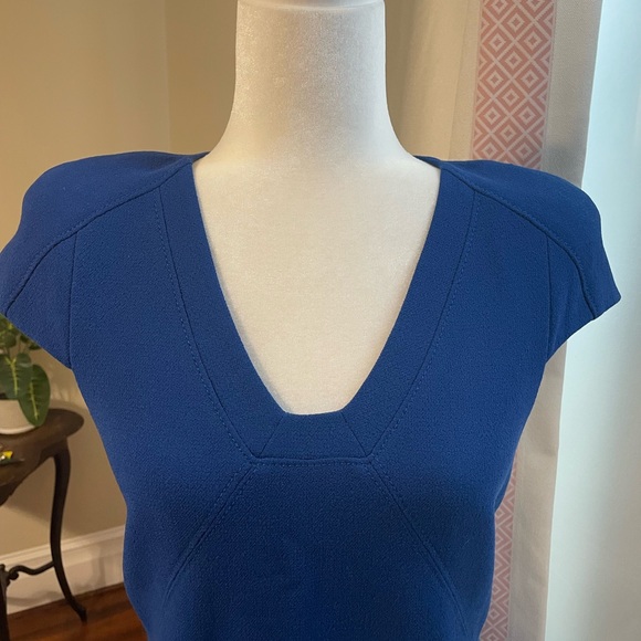 Tibi Deep Blue Mini Dress - Picture 2 of 13